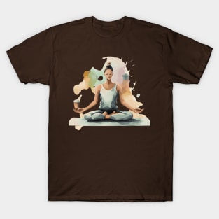 Sip, stretch, and savor the moment: yoga with a side of coffee: Yoga and Coffee T-Shirt